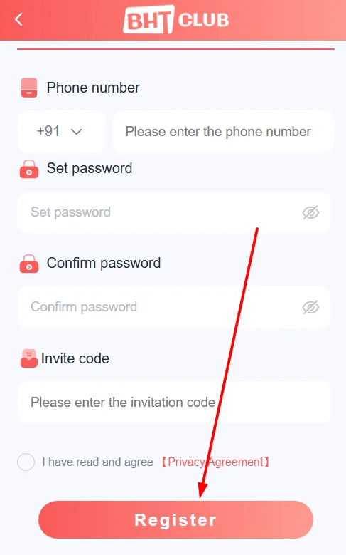 click the register button at last